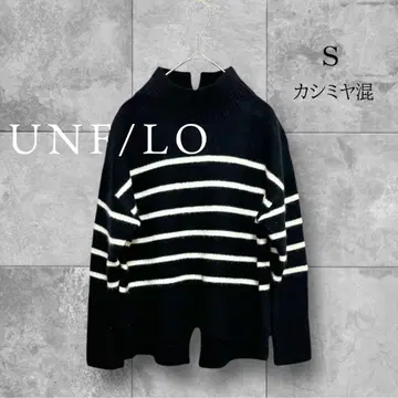 앙피로 니트 캐시미어 루즈핏 스웨터 보더 캐주얼 S