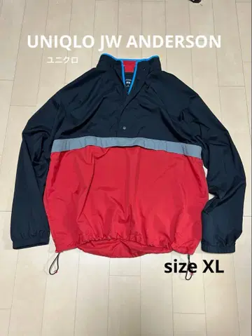 UNIQLO JW ANDERSON 나일론 자켓 XL 블랙/빨간색