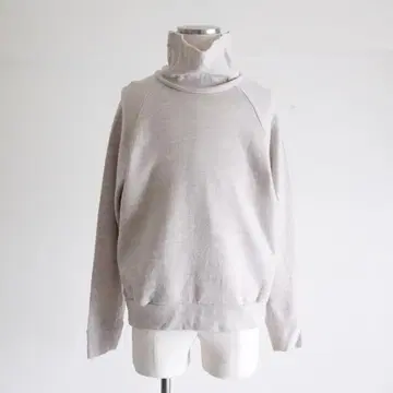 SUNSEA 사이드 슬릿 맨투맨 오버 셔츠 그레이