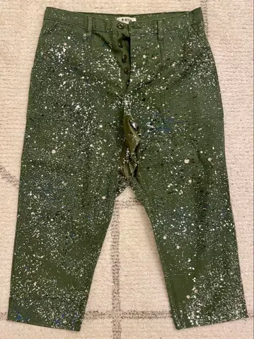 페인트 스플래터 워크 팬츠 사이즈 34