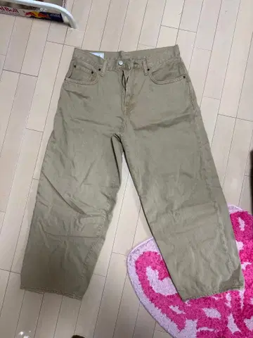 GAP 슈퍼 배기 데님 베이지 30/30