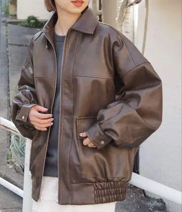 tip top 인조 가죽 자켓