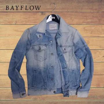 정가 1.5만 BAYFLOW 베이플로우 데미지 프린트 데님 자켓 3