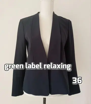 그린라벨 노카라 자켓 세레모니 네이비 손세탁 S