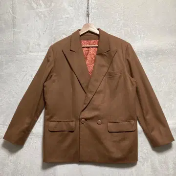 고급 캐시미어 100% 이탈리아제 자켓 브라운 테일러드 수트