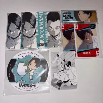 하이큐 쿠니미 아키라 코스터 카드 카드놀이 캔뱃지