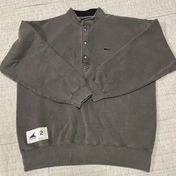 디센던트 VOIL HENLEY NECK PIGMENT DYE