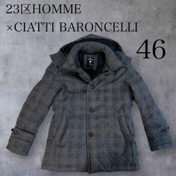 새상품급 레어 23구 옴 울 그레이 다운 코트 정가 약 6만 엔