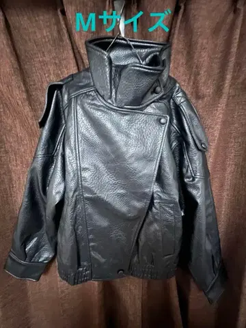 ZARA 페이크 가죽 자켓 M