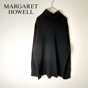 마가렛호웰 캐시미어 혼방 터틀넥 니트 스웨터 블랙 II