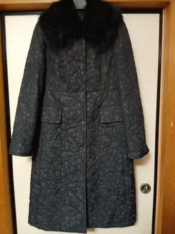 카라 퍼 부착 성숙/러블리 코트