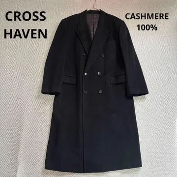 새상품급 CROSS HAVEN 캐시미어 100% 더블 롱 코트 L 사이즈