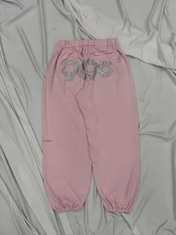 9090girl Logo Glitter Sweat Pants pink M