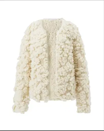 시뉴 마쉬멜로우 가디건 teddy 화이트 완판