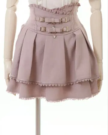 LIZLISA 2단 벨트 치마바지