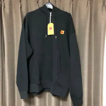 Kodak 백 프린트 집업 후드티 블랙 XL