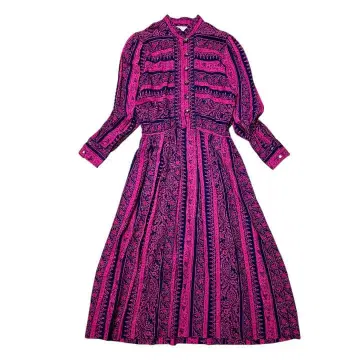 [ 이치고 이치에 ] USA제 빈티지 올 패턴 원피스