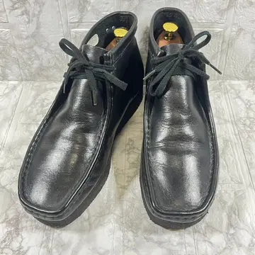 [ 새상품급 ] Clarks 클락스 왈라비 부츠 가죽 블랙 26cm
