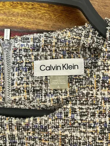 캘빈 클라인 트위드 반팔 원피스 6