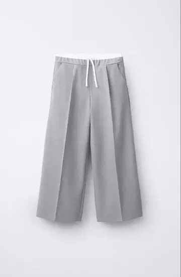 ZARA 더블 허리 밴딩 와이드 레그 팬츠 150 미사용 새상품