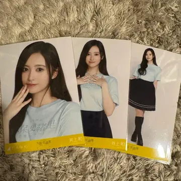 노기자카46 브로마이드 쿠보 시오리 졸업 콘서트 T셔츠 이노우에 와카