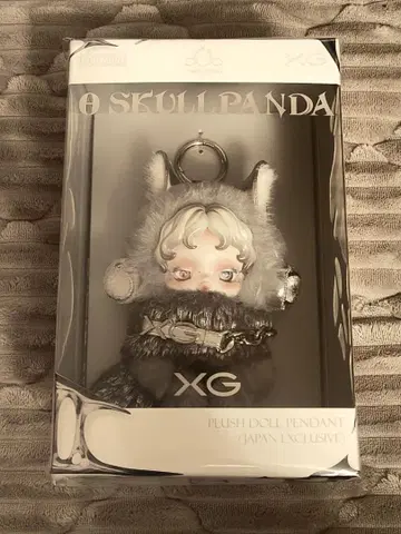미개봉 새상품 XG 스컬 팬더 콜라보 봉제 인형 펜던트 일본 한정품