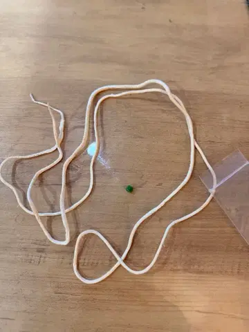 고로즈 가죽끈 화이트 137cm