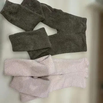 유니클로 2색 세트 브라운 핑크