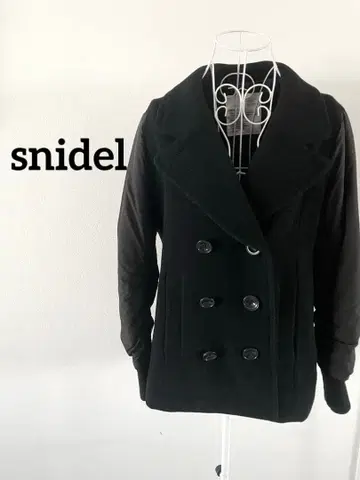 [ snidel ] P코트 이소재MIX 블랙 Free