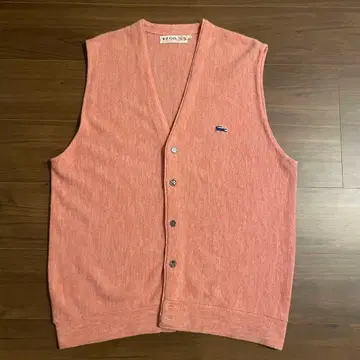 60~70s 아이조드 라코스테 아크릴 베스트 핑크