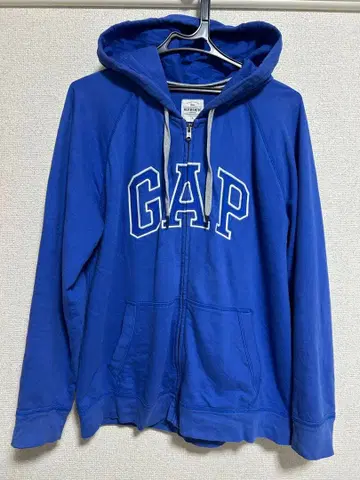 GAP 지퍼 후드티 블루 L