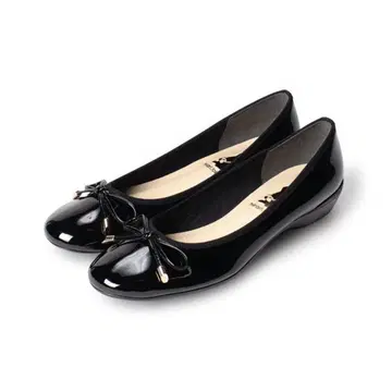 히라리 도트 도쿄 블랙 리본 포함 발레 슈즈