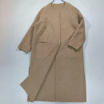 뮤즈 두즈엠클래스 빅토리아 리버 롱 노카라 코트