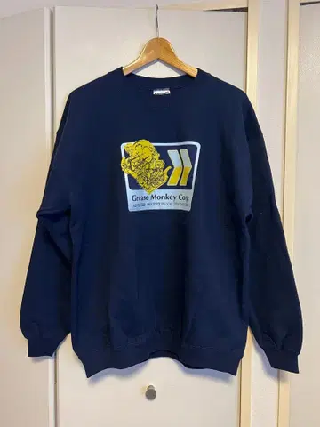 미사용 새상품 GreaseMonkeyCorp 오버 사이즈 맨투맨 90's
