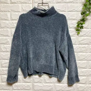 [아이템즈 어반 리서치] (F) 모크넥 스웨터 니트 사이드 슬릿