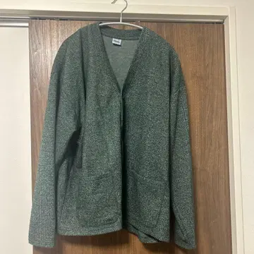 구제 의류 가디건 짙은 녹색