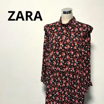 ZARA 자라 꽃무늬 롱 원피스 긴팔