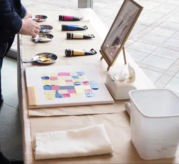 웨딩 캔버스 결혼식 아트