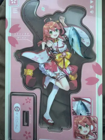 스시로 사쿠라 미코 콜라보 아크릴 스탠드 참치Ver. 3