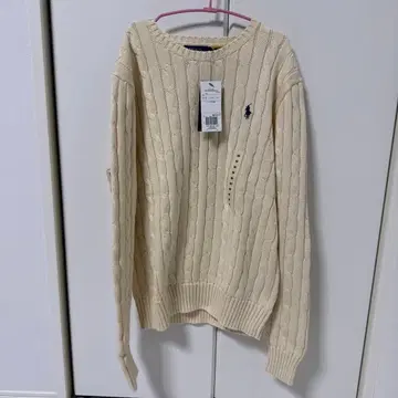 [ 새상품 ] 폴로 랄프로렌 니트 스웨터 아이보리 여성용 M 사이즈