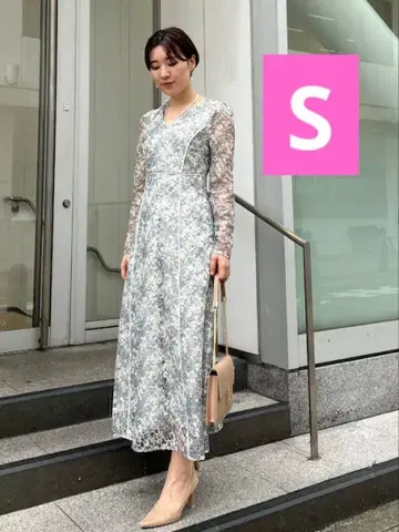 러그나문 LADY 레이스 프린트 원피스 S