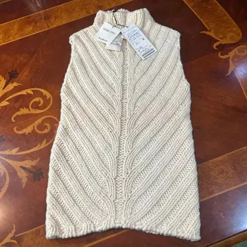 랄프 로렌, 캐시미어 30%, 손뜨개질 베스트, 정가 23,000엔