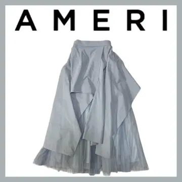 새상품급 AMERI VINTAGE 튤 레이어드 스커트 S 그레이지