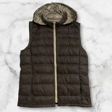 심플 라이프 브라운 다운 베스트 다운 90% 페더 10% L 사이즈