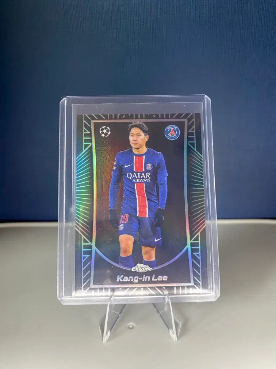 PSG 파리생제르망 이강인 탑스 크롬 케이스힛 쉐도우 엣지 축구 카드