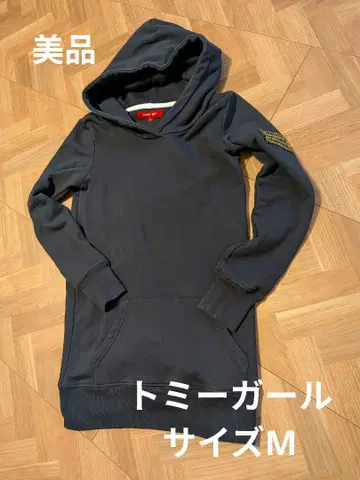 타미걸 네이비 후드 부착 후드티 M