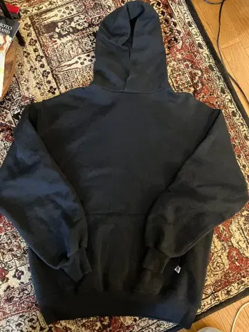 러셀 USA제 무지 블랙 후드티 L 사이즈 컨디션 양호