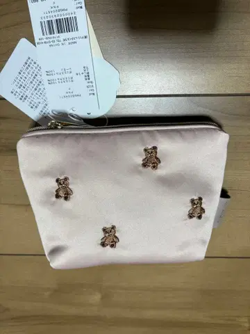 젤라또피케 곰 자수 파우치 핑크