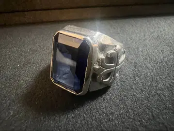 실버 925 블루스톤 반지