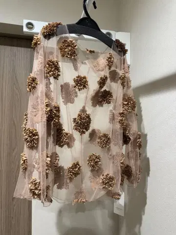 MERCURYDUO OUNNOUN 시스루 긴팔 상의